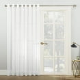 thumbnail image 1 of No. 918 Emily Extra-Wide Sheer Voile Sliding Door Patio Curtain Panel, 100"x84", White, 1 of 6