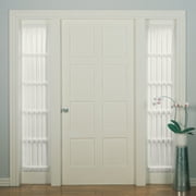 No. 918 Emily Sheer Voile Door Sidelight Curtain Panel, 28"x72", Eggshell