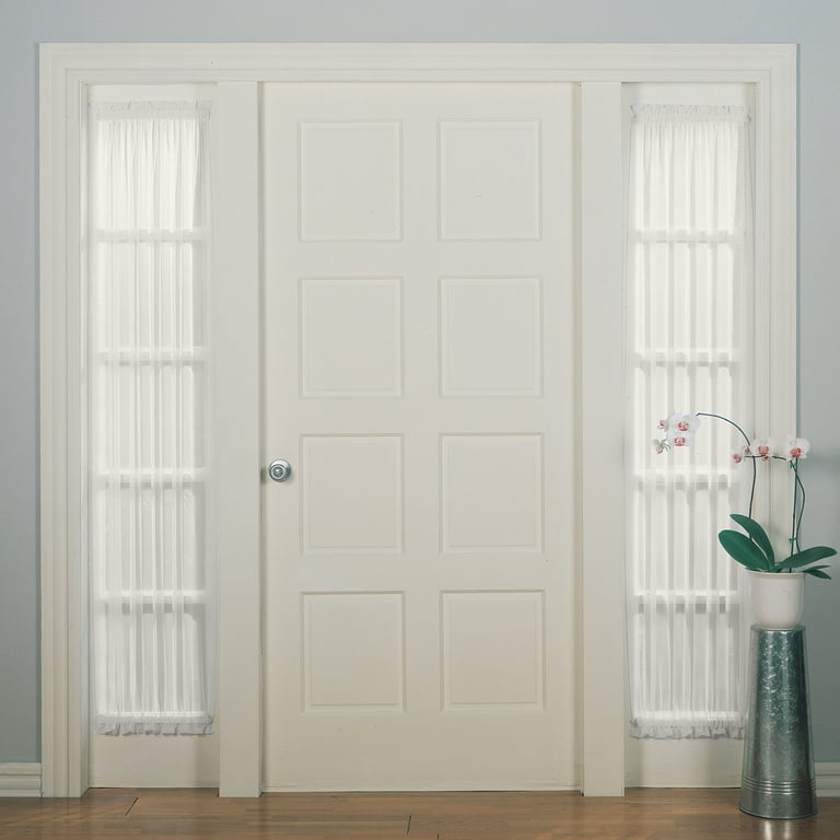No. 918 Emily Sheer Voile Door Sidelight Curtain Panel photo 1
