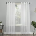 thumbnail image 1 of No. 918 Emily Voile Sheer Grommet Curtain Panel, 59"x95", White, 1 of 7