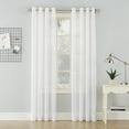 thumbnail image 1 of No. 918 Erica Crushed Sheer Voile Grommet Curtain Panel, 51"x84", White, 1 of 6