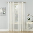 thumbnail image 1 of No. 918 Erica Crushed Voile Sheer Grommet Curtain Panel, 51"x84", Eggshell, 1 of 6
