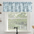 thumbnail image 1 of No. 918 Greco Mosaic Semi-Sheer Rod Pocket Kitchen Curtains, 54"W X 14"L, 1 of 5