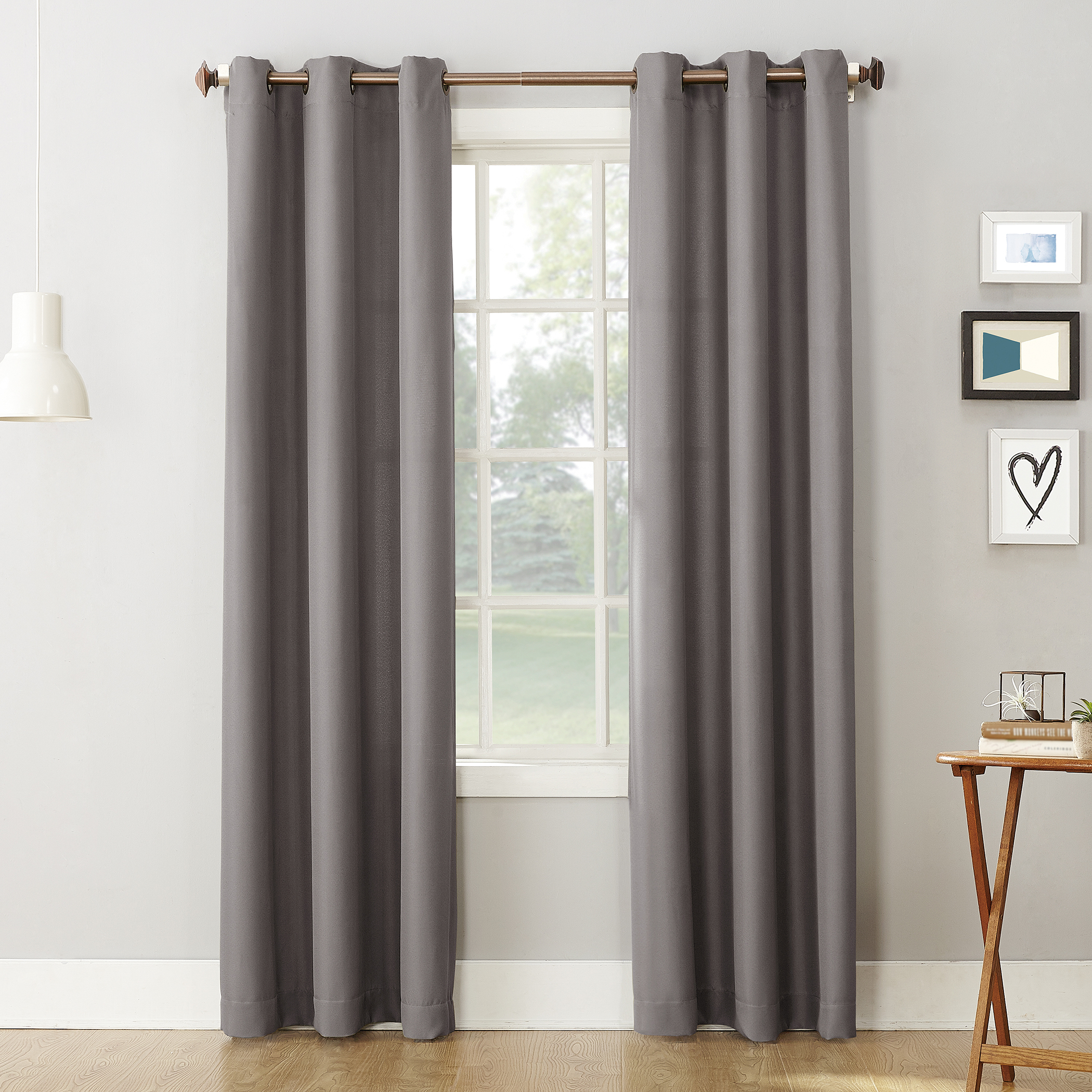 No. 918 Grommet Semi-Sheer Curtain Panel, 48.0" x 84.0" - image 1 of 7