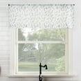 thumbnail image 1 of No. 918 Hawthorne Floral Leaf Sheer Rod Pocket Kitchen Curtains, 52"W X 14"L, 1 of 5