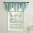 thumbnail image 1 of No. 918 Jillian Crushed Voile Ascot Beaded Sheer Valance, 51"x24", Mineral, 1 of 6