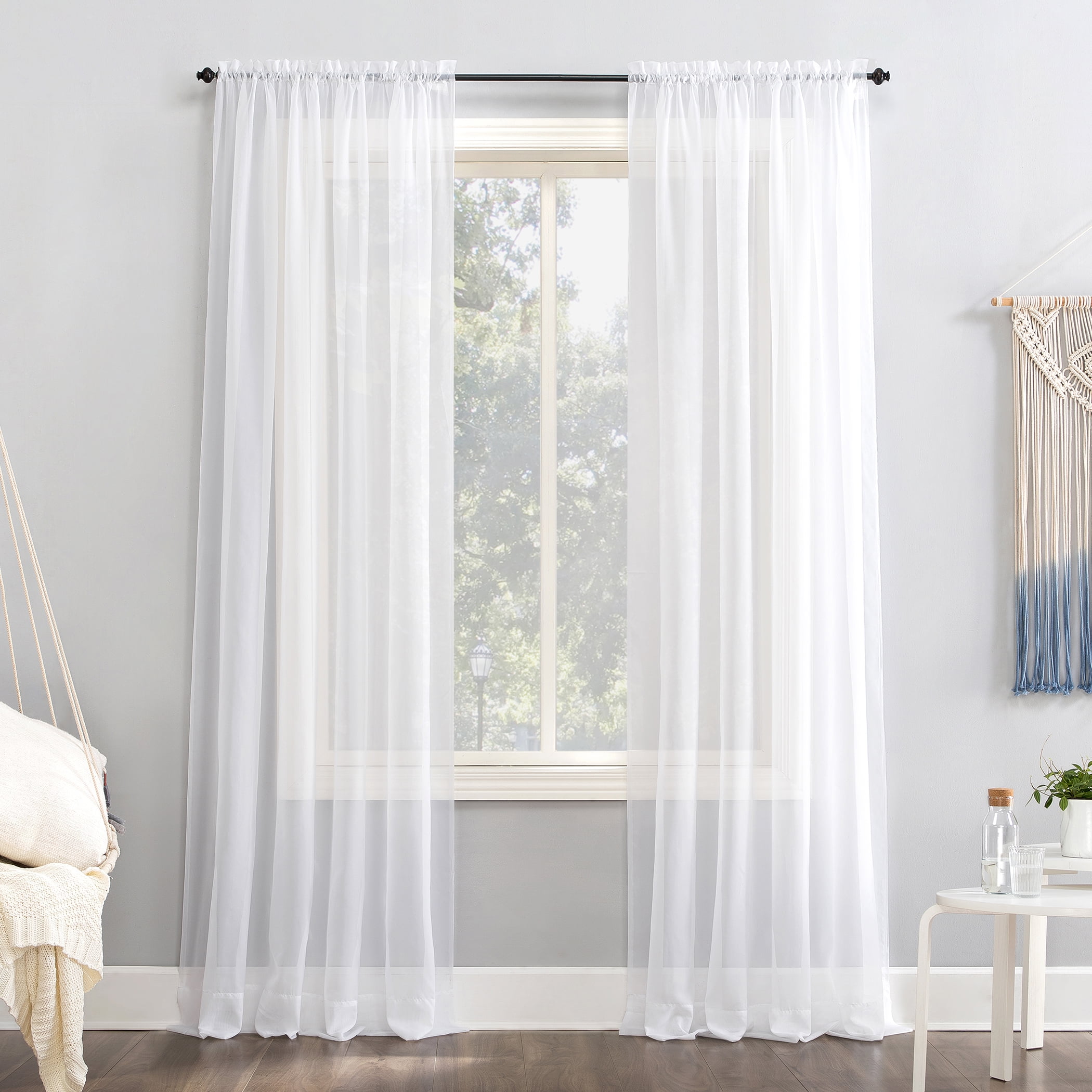 Shading Room No Punching Curtains Window Panel Drapes Door Curtain