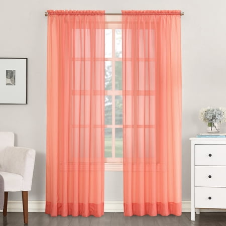 No. 918 Juliette Voile Sheer Rod Pocket Curtain Panel