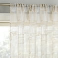 thumbnail image 1 of No. 918 Kaz Embroidered Retro Curves Sheer Curtain Panel, 1-Piece Rod Pocket Indoor Window Panel, 50”x63", Champagne, 1 of 7