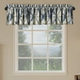 thumbnail image 1 of No. 918 Keaton Geometric Watercolor Room Darkening Rod Pocket Curtain Valance, 54"W X 18"L, Gray, 1 of 6