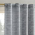thumbnail image 1 of No. 918 Laurel Space Dyed Textured Semi-Sheer Back Tab/Rod Pocket Curtain Panel, 40"W x 63"L, Denim Blue, 1 of 5