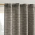 thumbnail image 1 of No. 918 Laurel Space Dyed Textured Semi-Sheer Back Tab/Rod Pocket Curtain Panel, 40"W x 84"L, Mocha Brown, 1 of 1