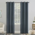 thumbnail image 1 of No. 918 Lindstrom Textured Draft Shield Fleece Insulated Room Darkening Grommet Curtain Panel, 1 of 3