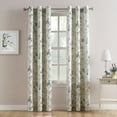 thumbnail image 1 of No. 918 Mabel Casual Grommet Window Curtain Panel, 48"x84", Harbor Blue/Green, 1 of 7