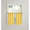 thumbnail image 1 of No. 918 Montego Window Curtain Valance/Kitchen Curtains, Set of 2, 56" x 36" in Yellow, 1 of 5
