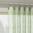 thumbnail image 1 of No. 918 Noemi Slub Stripe Rope Tab Semi-Sheer Curtain Panel, 1-Piece Tab Top Indoor Window Panel, 50”x84", Sage Green, 1 of 8