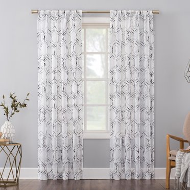 Dainty Home Ombre Curtains - 2-Panel Rod Pocket Set, Purple, 40x84 Inches