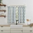 thumbnail image 1 of No. 918 Sandbar 2-Pack Tonal Seashell Print Semi-Sheer Rod Pocket Kitchen Curtains, 54"W X 36"L, 1 of 8