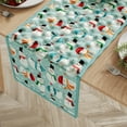 thumbnail image 1 of No. 918 Snow Globe Holiday Kitchen Table Runner, 14"X72", Cool Blue, 1 of 3
