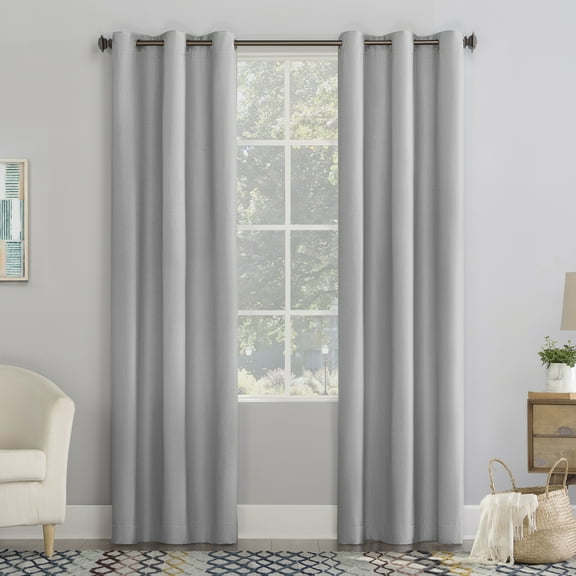 No. 918 Solid Print Grommet Room Darkening Curtain Panel, 40" x 84"