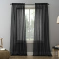 thumbnail image 1 of No. 918 Solid Print Rod Pocket Sheer Curtain Panel, 51" x 84.0" 2 Panels, 1 of 6