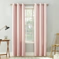 thumbnail image 1 of No. 918 Sora Casual Textured Semi-Sheer Grommet Curtain Panel, 40"x95", Blush, 1 of 5