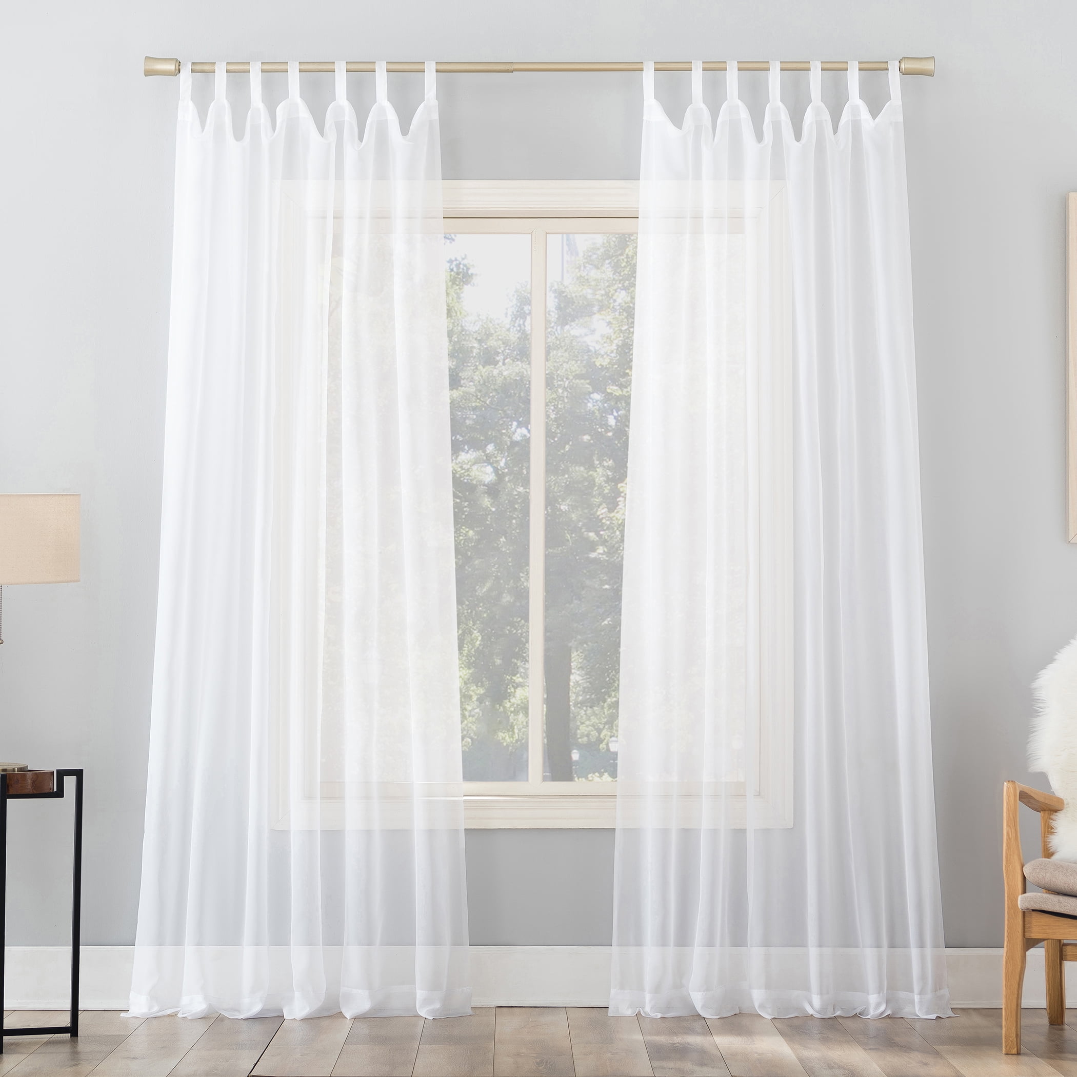 No. 918 Tab Top Sheer Curtains 59 in. x 84.0"