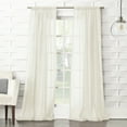 thumbnail image 1 of No. 918 Vida Crushed Texture Semi-Sheer Rod Pocket Curtain Panel, 40"x63", 1 of 6