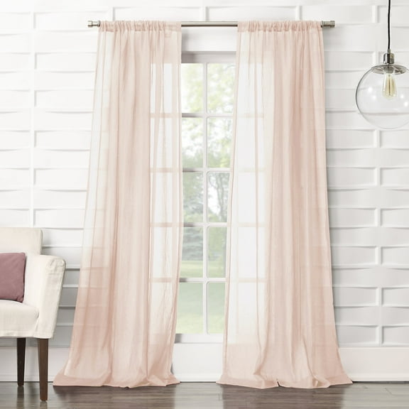 No. 918 Vida Semi-Sheer Rod Pocket Single Curtain Panel