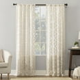 thumbnail image 1 of No. 918 Yvette Trellis Jacquard Sheer Rod Pocket Curtain Panel, 52" x 84", 1 of 6
