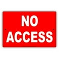 thumbnail image 1 of No Access Entry Admission Private Property Restriction Caution Warning Notice Aluminum Metal Sign 18"x24" Plate, 1 of 1