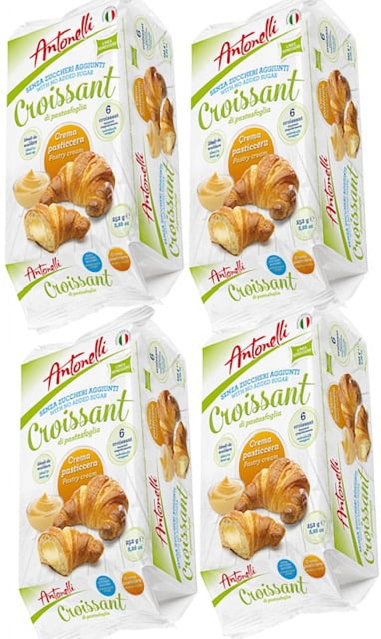 No Added Sugar Cream Croissant DORA3 Croissant No Added Sugar Pastry Cream 300g/each 4 Pack