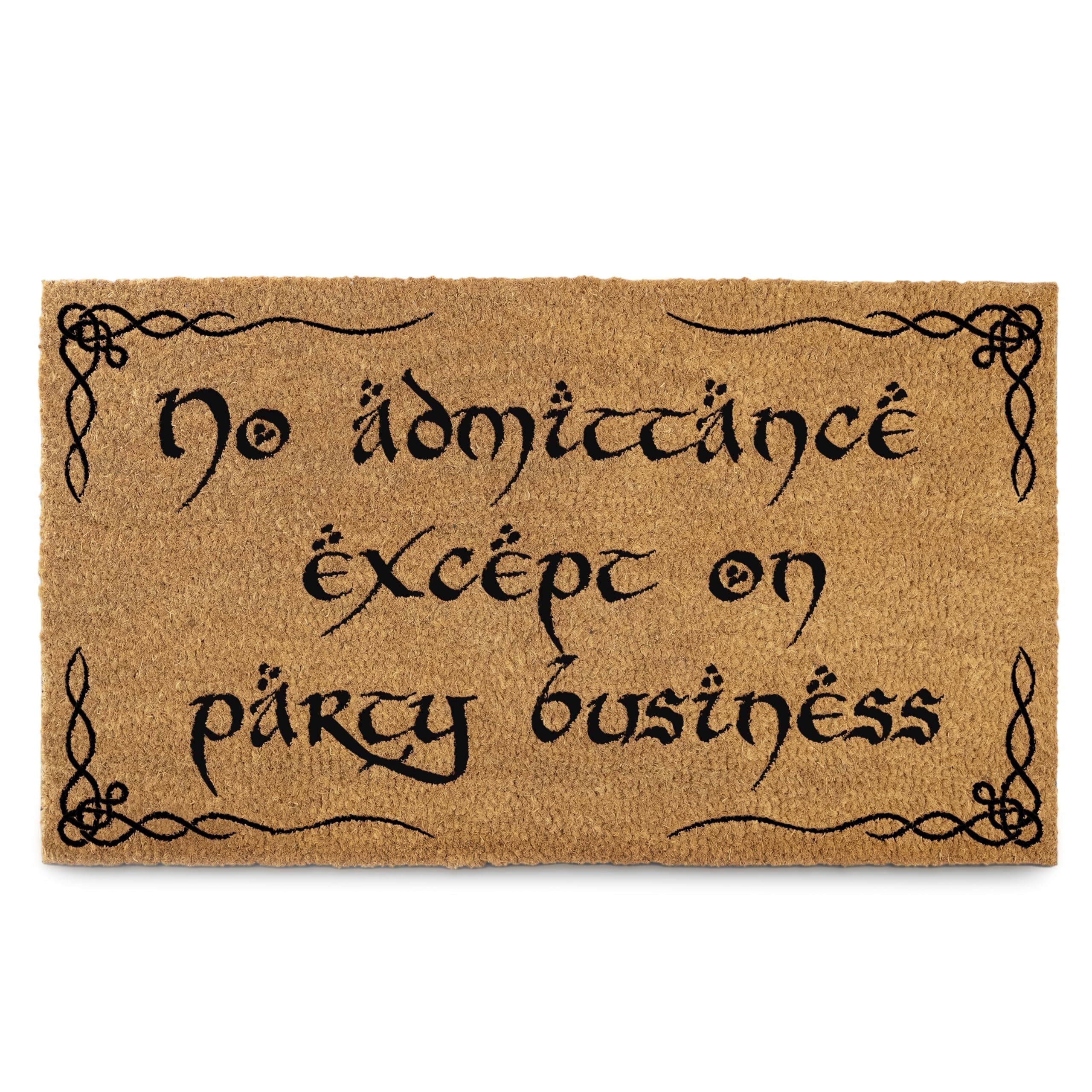 MAINEVENT No Admittance Doormat 30x17 Inch, Funny Outdoor Welcome Mat for Outside