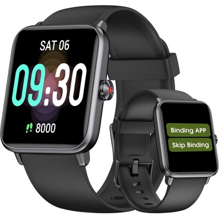 No App No Phone Senior Pedometer Watch IP68 Waterproof Fitness Tracker, User-Friendly Step Counter Calorie Heart Rate Sleep Monitor Stopwatch