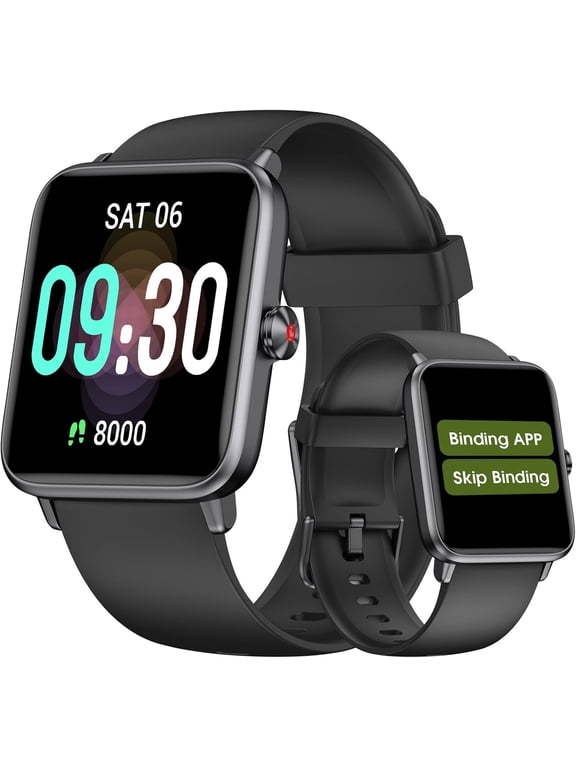 No App No Phone Senior Pedometer Watch IP68 Waterproof Fitness Tracker, User-Friendly Step Counter Calorie Heart Rate Sleep Monitor Stopwatch