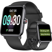 No App No Phone Senior Pedometer Watch IP68 Waterproof Fitness Tracker, User-Friendly Step Counter Calorie Heart Rate Sleep Monitor Stopwatch