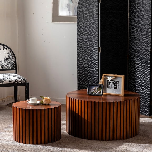 No Assembly Hassle / For Small Home Use / Modern Round Coffee Table