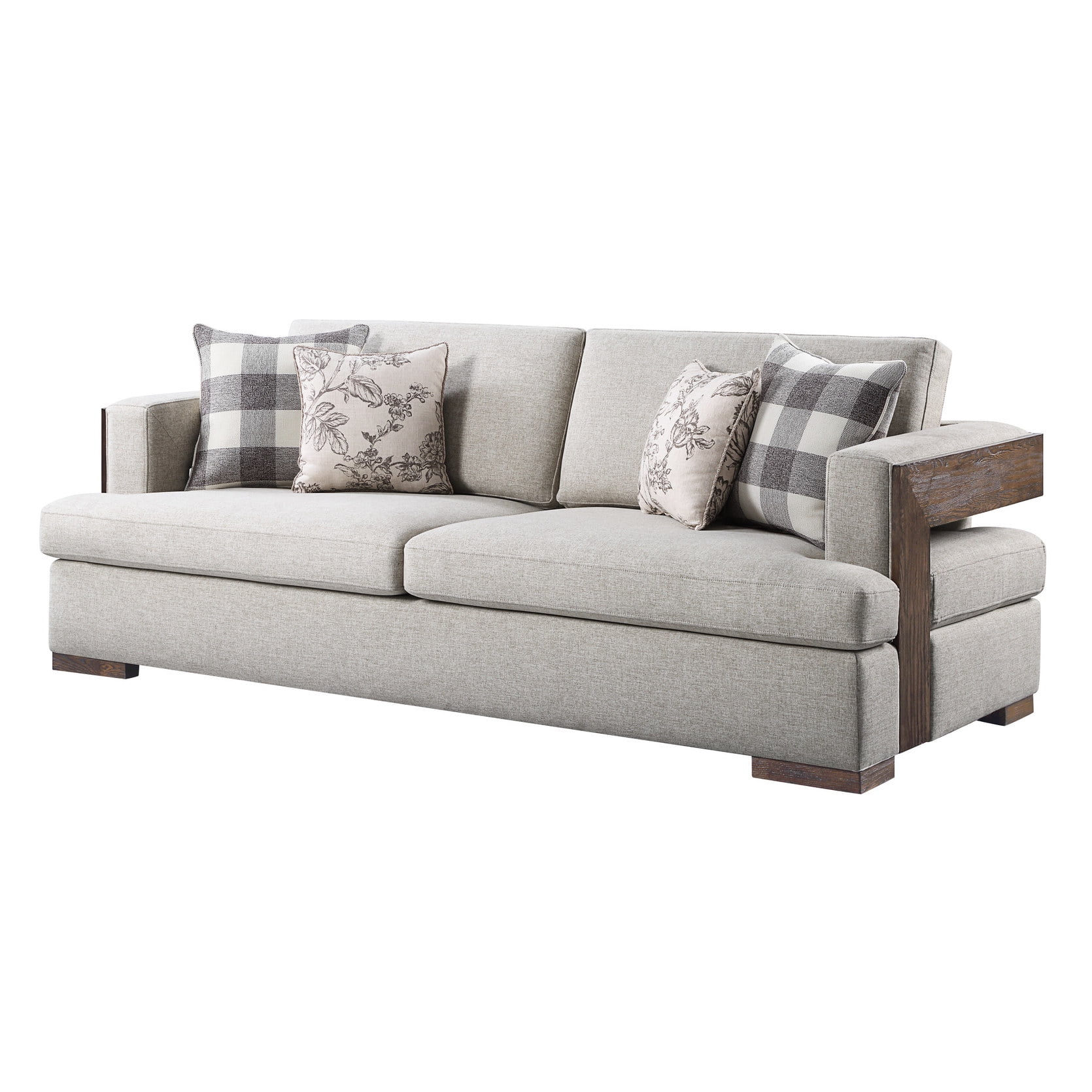 No - Assembly Sofa with Contrasting Pattern Pillows / Quick and Easy ...