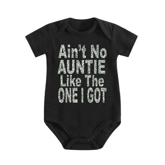 No Auntie Like Mine Baby Bodysuit Funny Infant Outfit Gift for Aunt from Nephew Niece Newborn Shower Style 0-3M