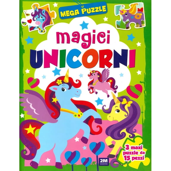 No Author Magici unicorni. Mega puzzle (Hardcover)