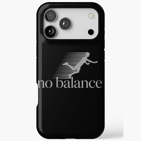 No Balance Silhouette Runner for iPhone Case 11 through 17 Pro Max