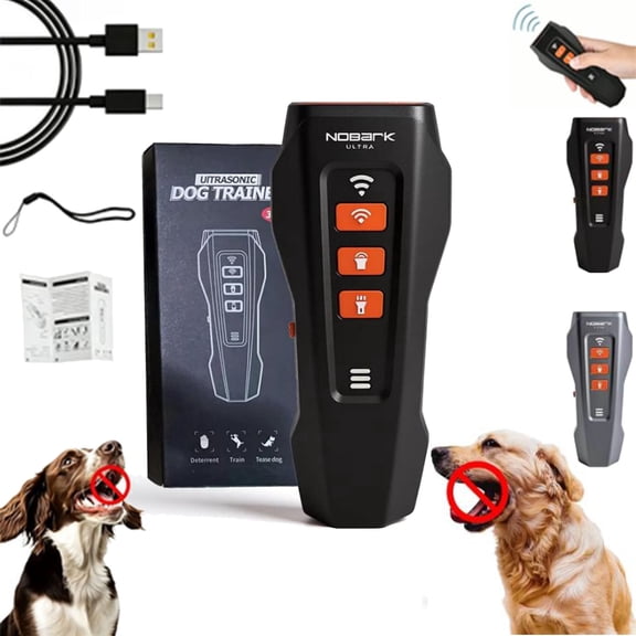 No Bark Ultra Anti Barking Device, 2026 New 3 Levels Adjustable Effective 50-Foot Range Rechargeable