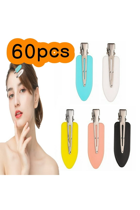 No Bend Hair Clips No Crease Hair Clips Duck Bill Clips Hair Clips for Makeup 60 Pcs