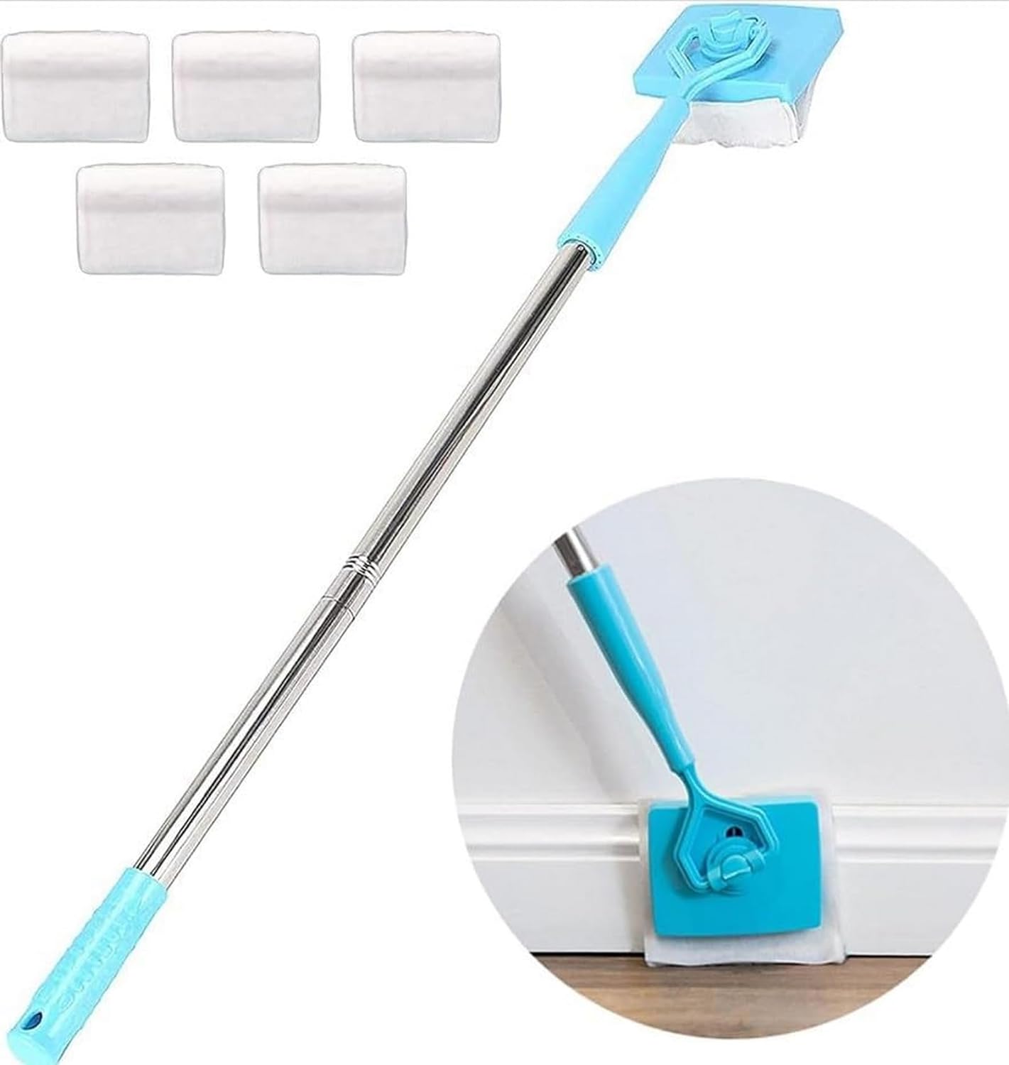 NoBending Mop Baseboard Cleaner Tool with Handle Effortlessly Clean