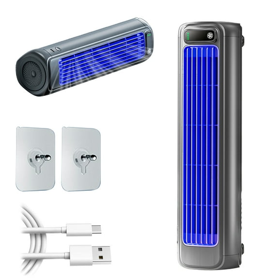 No-Blade Turbo Cooling Tower Fan Wall-Mountable, 20 Tilt & Magnetic Levitation Motor for Office/Home Quiet Air Circulation