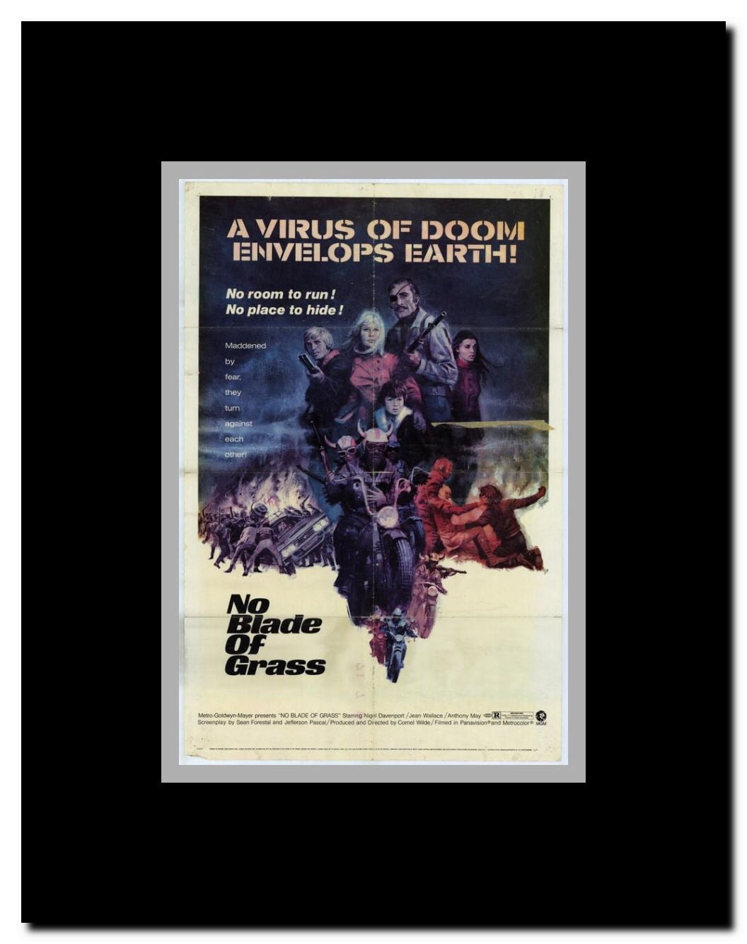 No Blade of Grass Framed Movie Poster
