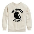 thumbnail image 1 of No Bones Today Melty Cat  - Toddler And Youth Crewneck Fleece Sweatshirt, 1 of 6