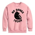thumbnail image 1 of No Bones Today Melty Cat  - Toddler And Youth Crewneck Fleece Sweatshirt, 1 of 5