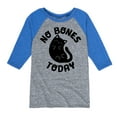 thumbnail image 1 of No Bones Today Melty Cat  - Toddler And Youth Raglan Graphic T-Shirt, 1 of 5