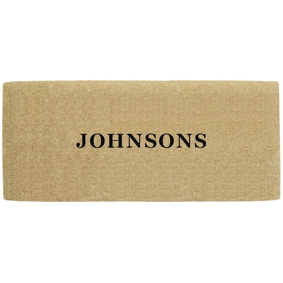 No Border 24" x 57" HeavyDuty Coir Doormat - Personalized